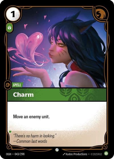 Charm Origins Riftbound card