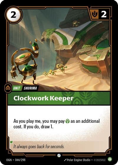 Clockwork Keeper Origins Riftbound card