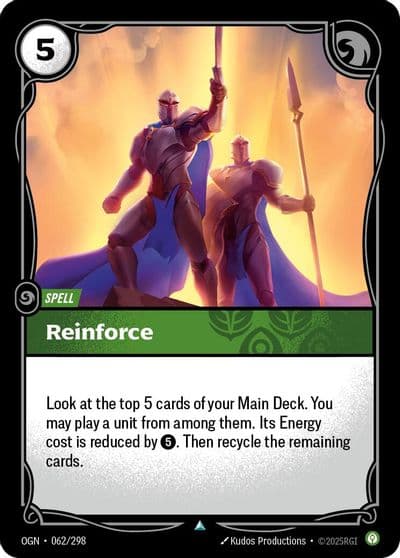 Reinforce Origins Riftbound card