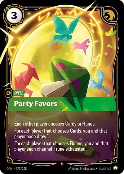 Party Favors Origins Riftbound card