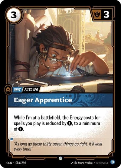 Eager Apprentice Origins Riftbound card
