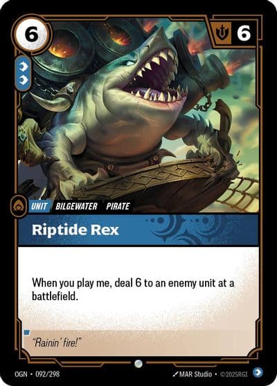 Riptide Rex Origins Riftbound card
