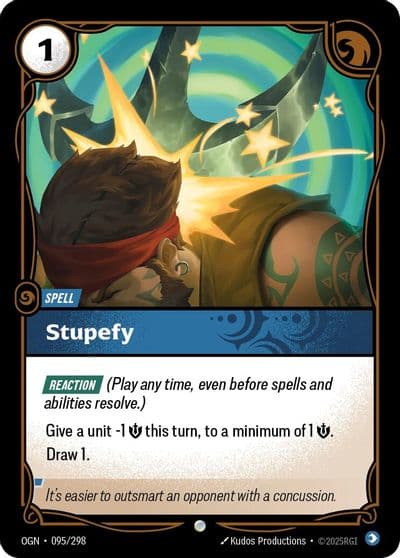 Stupefy Origins Riftbound card