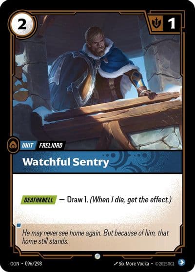 Watchful Sentry Origins Riftbound card