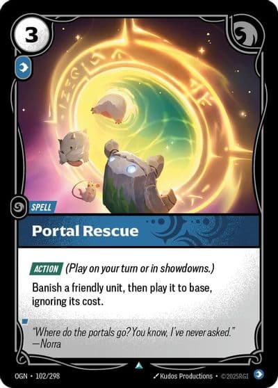 Portal Rescue Origins Riftbound card