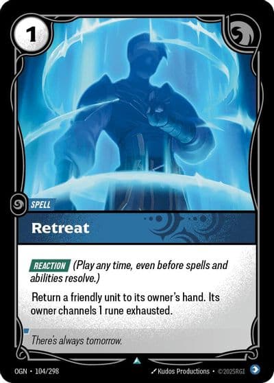 Retreat Origins Riftbound card