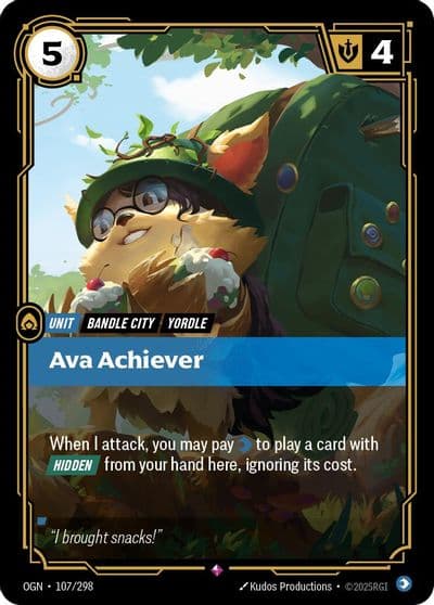 Ava Achiever Origins Riftbound card