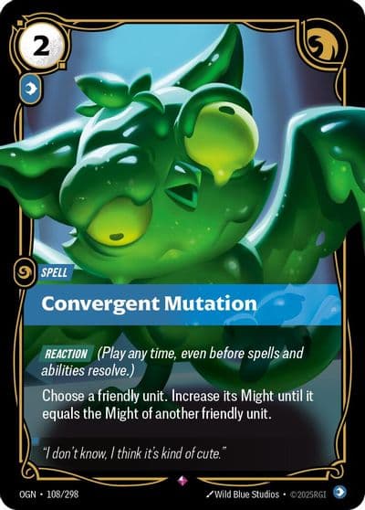 Convergent Mutation Origins Riftbound card