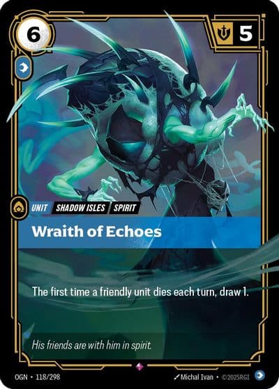 Wraith of Echoes Origins Riftbound card
