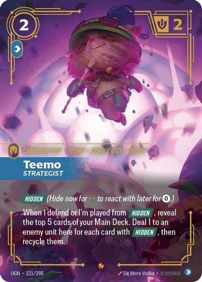 Teemo Strategist Origins Riftbound card