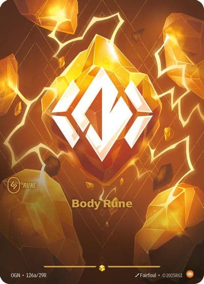 Body Rune Alternate Art Origins Riftbound card