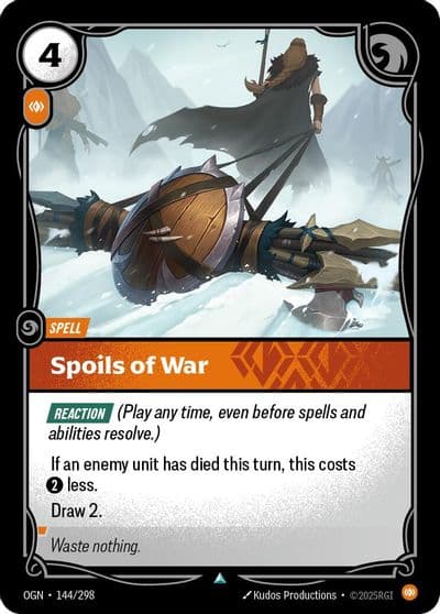 Spoils of War Origins Riftbound card