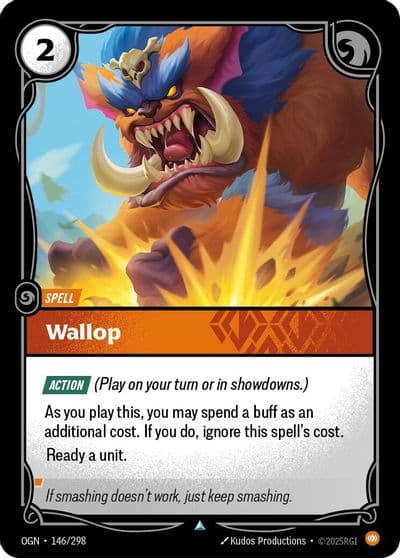 Wallop Origins Riftbound card