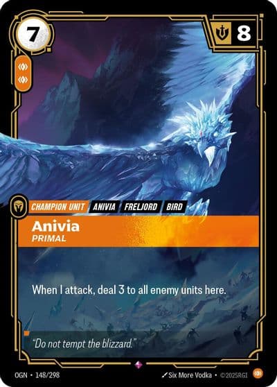 Anivia Primal Origins Riftbound card