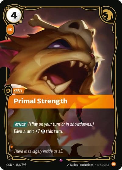 Primal Strength Origins Riftbound card
