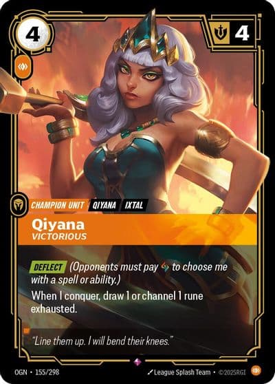 Qiyana Victorious Origins Riftbound card