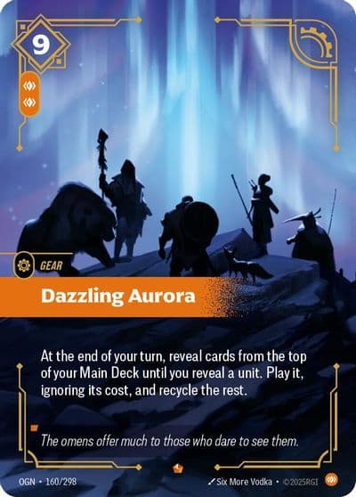 Dazzling Aurora Origins Riftbound card