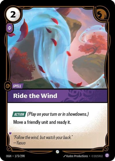 Ride The Wind Origins Riftbound card