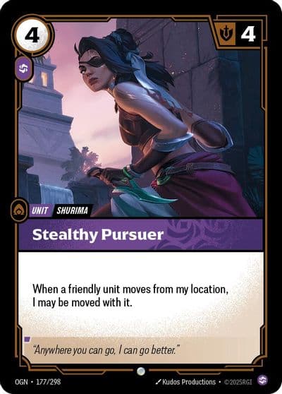 Stealthy Pursuer Origins Riftbound card