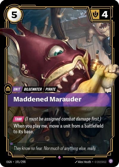 Maddened Marauder Origins Riftbound card