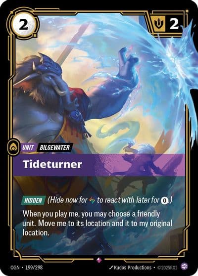 Tideturner Origins Riftbound card
