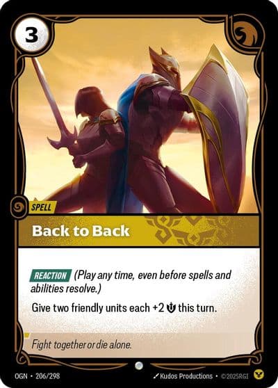 Back to Back Origins Riftbound card