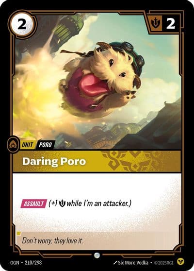 Daring Poro Origins Riftbound card
