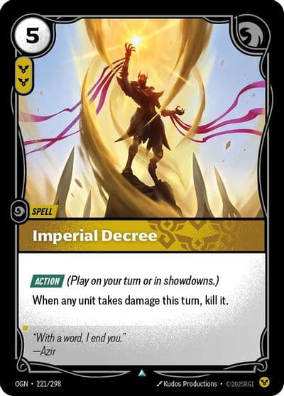 Imperial Decree Origins Riftbound card
