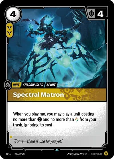 Spectral Matron Origins Riftbound card
