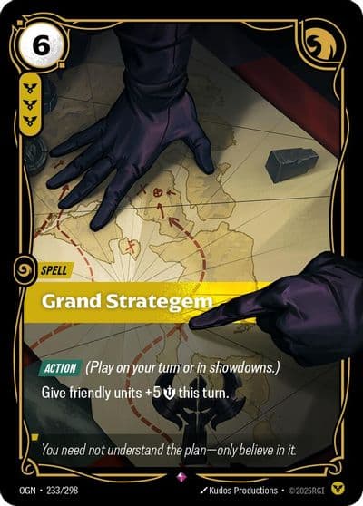 Grand Strategem Origins Riftbound card