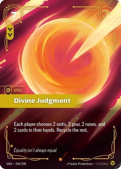 Divine Judgment Origins Riftbound card