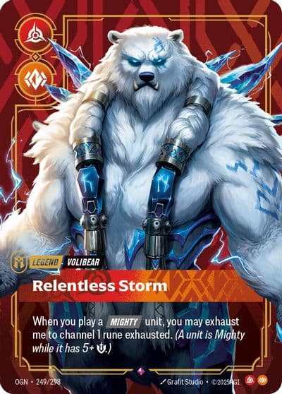 Volibear Relentless Storm Origins Riftbound card