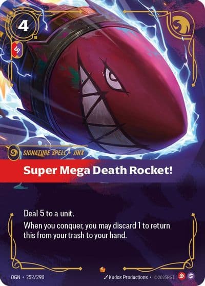 Super Mega Death Rocket Origins Riftbound card
