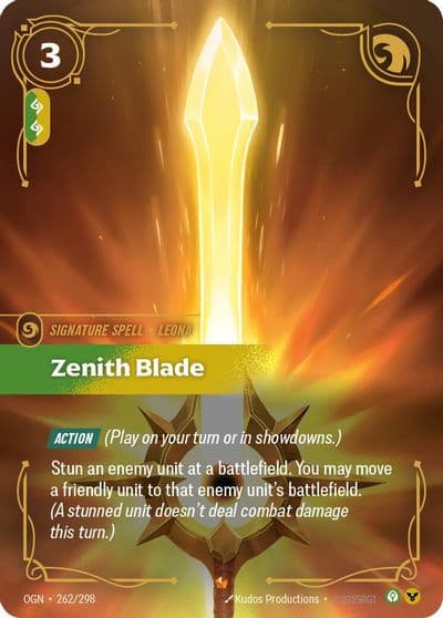 Zenith Blade Origins Riftbound card