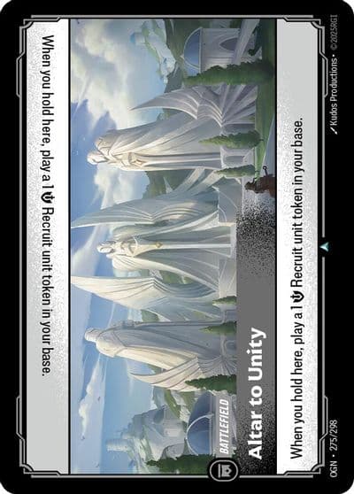 Altar to Unity Origins Riftbound card
