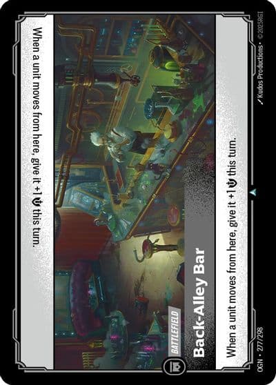 Back Alley Bar Origins Riftbound card