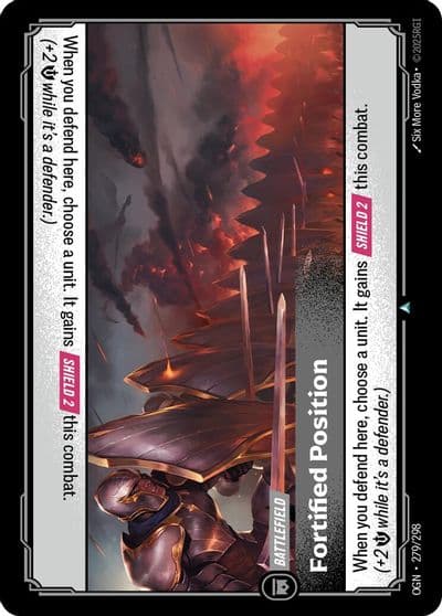 Fortified Position Origins Riftbound card