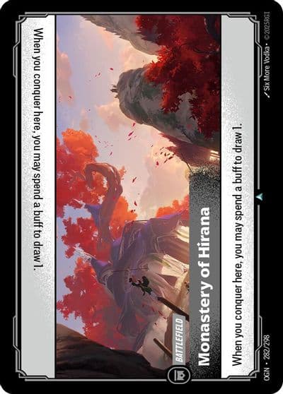 Monastery of Hirana Origins Riftbound card