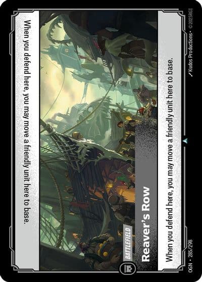 Reavers Row Origins Riftbound card