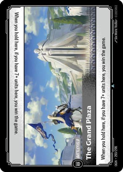 The Grand Plaza Origins Riftbound card