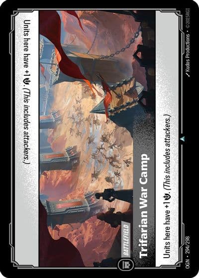Trifarian War Camp Origins Riftbound card