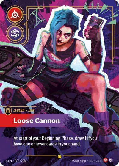 Jinx Loose Cannon Overnumbered Origins Riftbound card