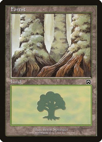 Forest 350 Mercadian Masques Magic card