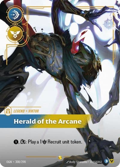 Viktor Herald of the Arcane Overnumbered Origins Riftbound card