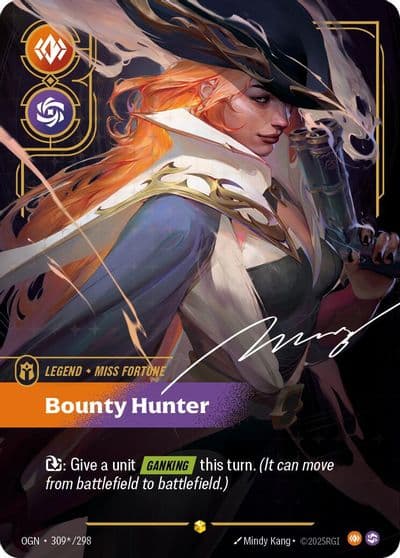 Miss Fortune Bounty Hunter Signature Origins Riftbound card