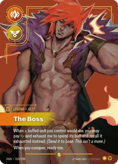 Sett The Boss Overnumbered Origins Riftbound card
