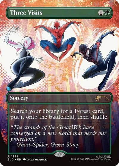 Three Visits Secret Lair Drop Series Magic card