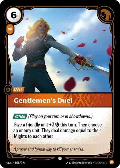Gentlemens Duel Origins: Proving Grounds Riftbound card
