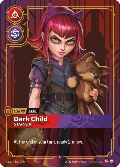 Annie Dark Child Starter Origins: Proving Grounds Riftbound card