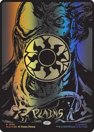 Plains 1950 Raised Foil Secret Lair Drop Series Magic card